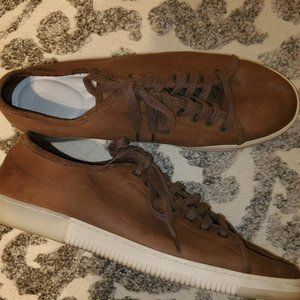 Vince Camuto Brown Leather Lace Up Casual Shoes 13